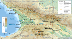 Carte de la Géorgie