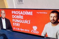 Affiche du ČSSD: «Nous promouvons un État fonctionnant bien».