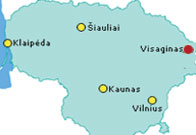 carte de la lituanie