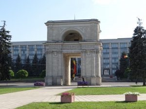 Chișinău Arc de triomphe et Maison du gouvernement