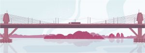 Pont sur le Danube (illustration Nina Dubocs)
