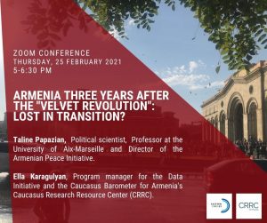 Armenia 3 years after the Velvet Revolution: lost in transition?