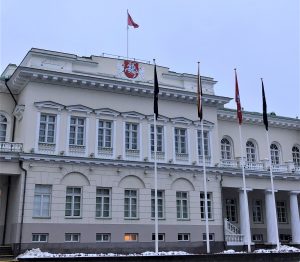 Palais présidentiel, Vilnius, janvier 2022 (photo de l’auteure).