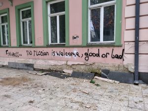 Graffiti dans les rues de Tbilissi