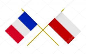 Drapeaux français et polonais