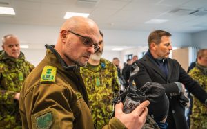 Inauguration du premier centre de formation à l’utilisation de drones d’Estonie, à Nurmsi, le 24 avril 2025 (copyright : ECDI/Kermo Pastarus).